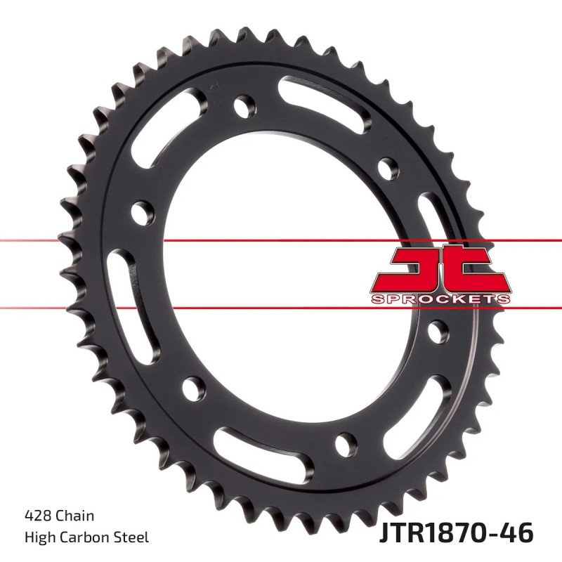 corona moto jt sprockets de acero de 46 dientes jtr1870 46