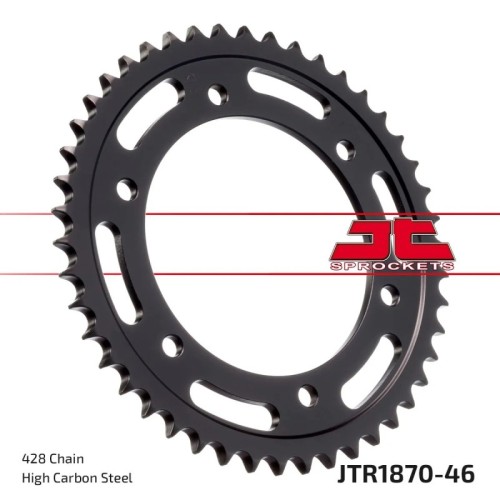 corona moto jt sprockets de acero de 46 dientes jtr1870 46