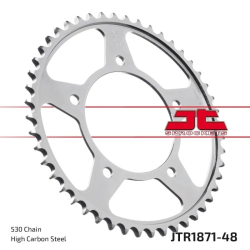 corona moto jt sprockets de acero de 48 dientes jtr1871 48