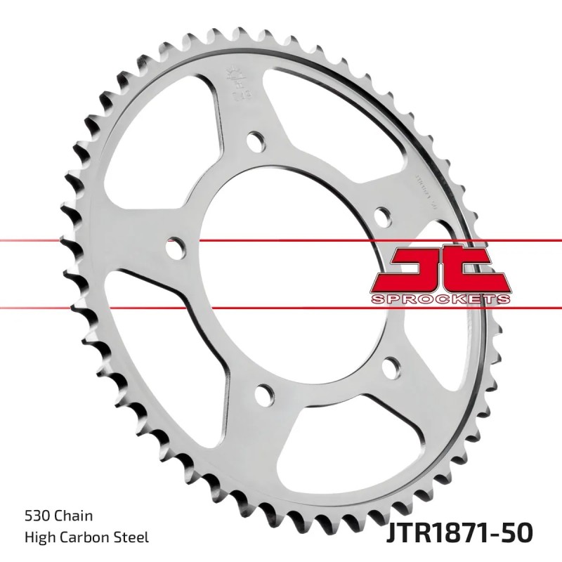 corona moto jt sprockets de acero de 50 dientes jtr1871 50
