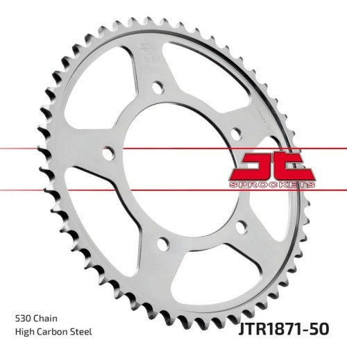 corona moto jt sprockets de acero de 50 dientes jtr1871 50