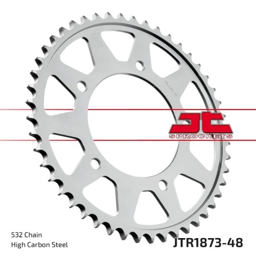 corona moto jt sprockets de acero de 48 dientes jtr1873 48