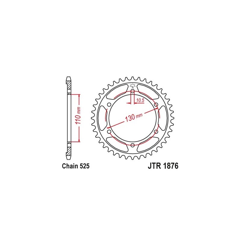 corona jt sprockets jtr1876 42 yamaha tenere 700