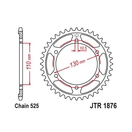 corona jt sprockets jtr1876 42 yamaha tenere 700