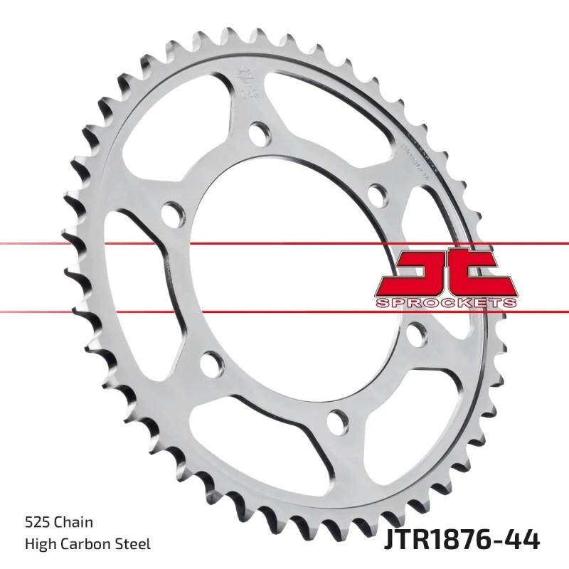 corona moto jt sprockets de acero de 44 dientes jtr1876 44