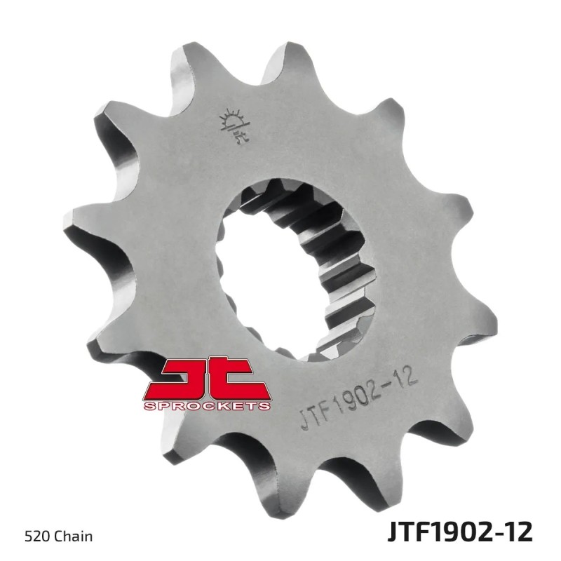 pinon de moto jt sprockets acero 12 dientes p 520 jtf1902 12
