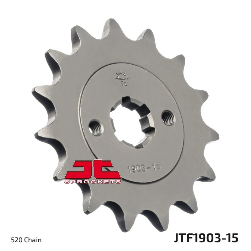 pinon de moto jt sprockets acero 15 dientes p 520 jtf1903 15
