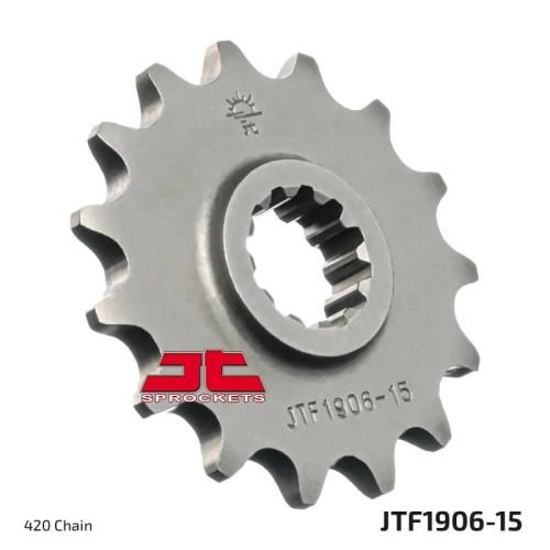 pinon de moto jt sprockets acero 15 dientes p 420 jtf1906 15