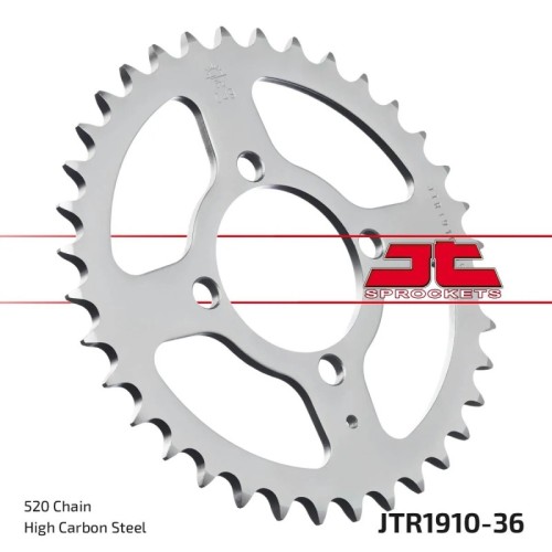 corona moto jt sprockets de acero de 36 dientes jtr1910 36