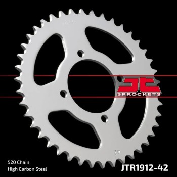 corona moto jt sprockets de acero de 42 dientes jtr1912 42