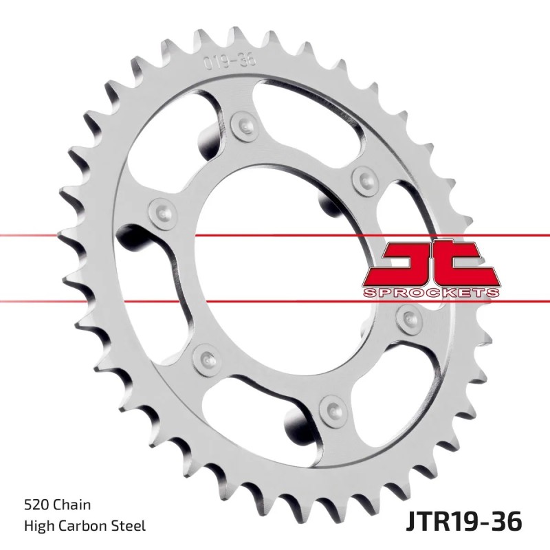 corona moto jt sprockets de acero de 36 dientes jtr19 36