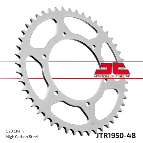 corona moto jt sprockets de acero de 48 dientes jtr1950 48