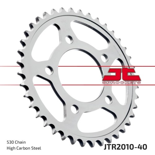 corona moto jt sprockets de acero de 40 dientes jtr2010 40