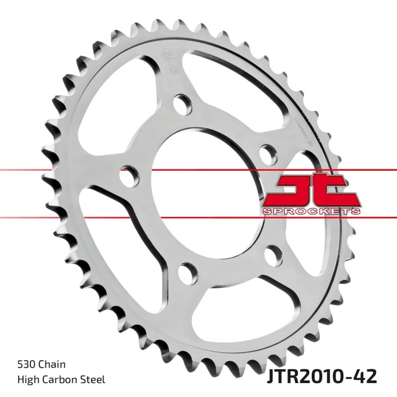 corona moto jt sprockets de acero de 42 dientes jtr2010 42