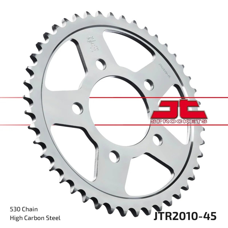 corona moto jt sprockets de acero de 45 dientes jtr2010 45