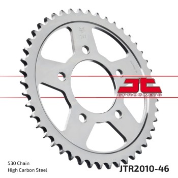 corona moto jt sprockets de acero de 46 dientes jtr2010 46