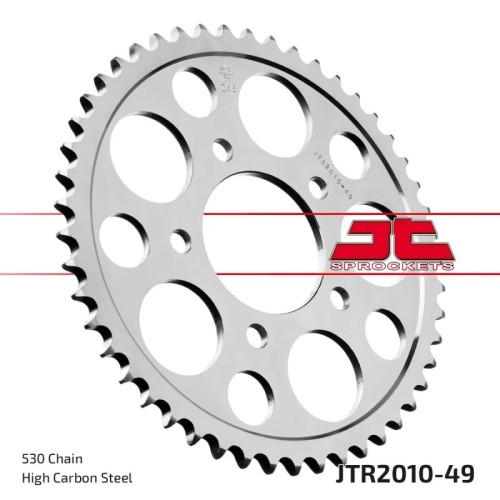 corona moto jt sprockets de acero de 49 dientes jtr2010 49