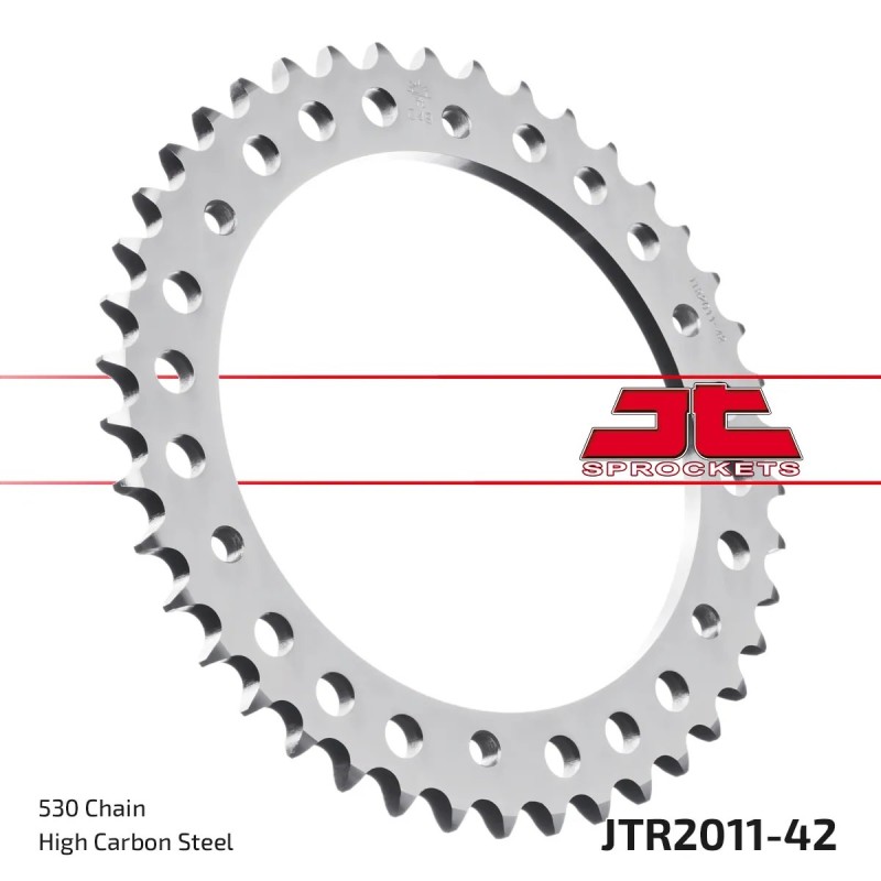 corona moto jt sprockets de acero de 42 dientes jtr2011 42