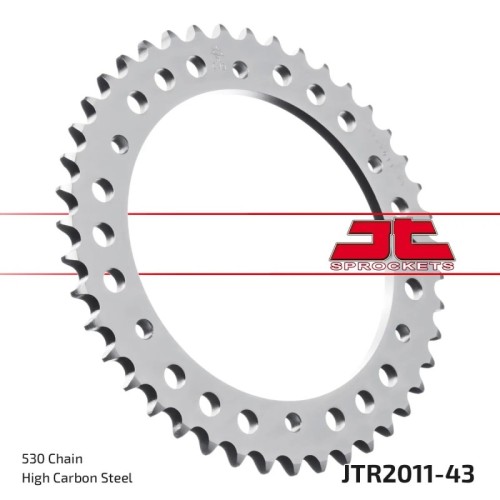 corona moto jt sprockets de acero de 43 dientes jtr2011 43