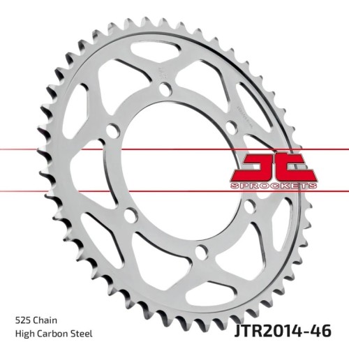 corona moto jt sprockets de acero de 46 dientes jtr2014 46