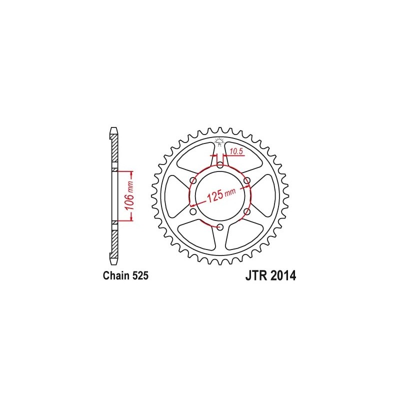 corona triumph 765 street triple 48 dientes jt sprockets jtr2014 48zbk