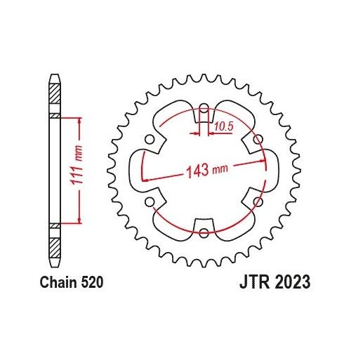 corona royal enfield 350 42th jt sprockets jtr2023 42