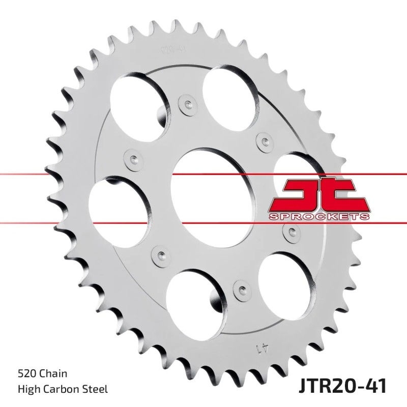 corona moto jt sprockets de acero de 41 dientes jtr20 41