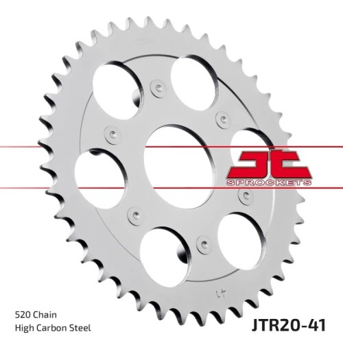 corona moto jt sprockets de acero de 41 dientes jtr20 41