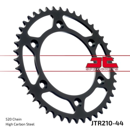 corona moto jt sprockets de acero de 44 dientes jtr210 44