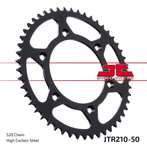 corona moto jt sprockets de acero de 50 dientes jtr210 50