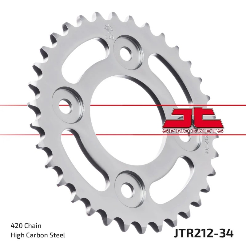 corona moto jt sprockets de acero de 34 dientes jtr212 34