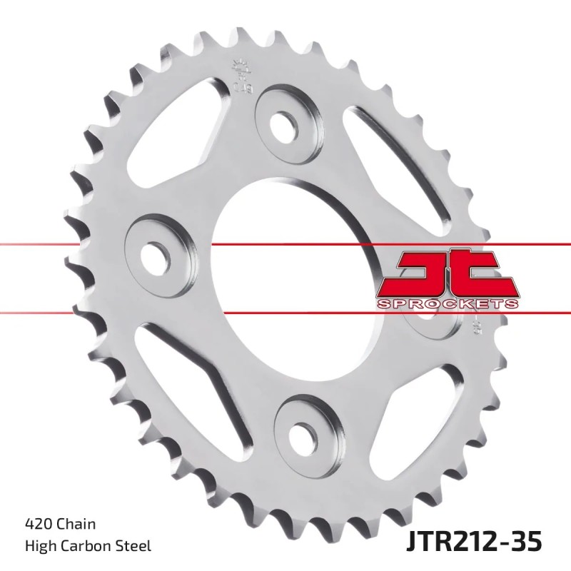 corona moto jt sprockets de acero de 35 dientes jtr212 35