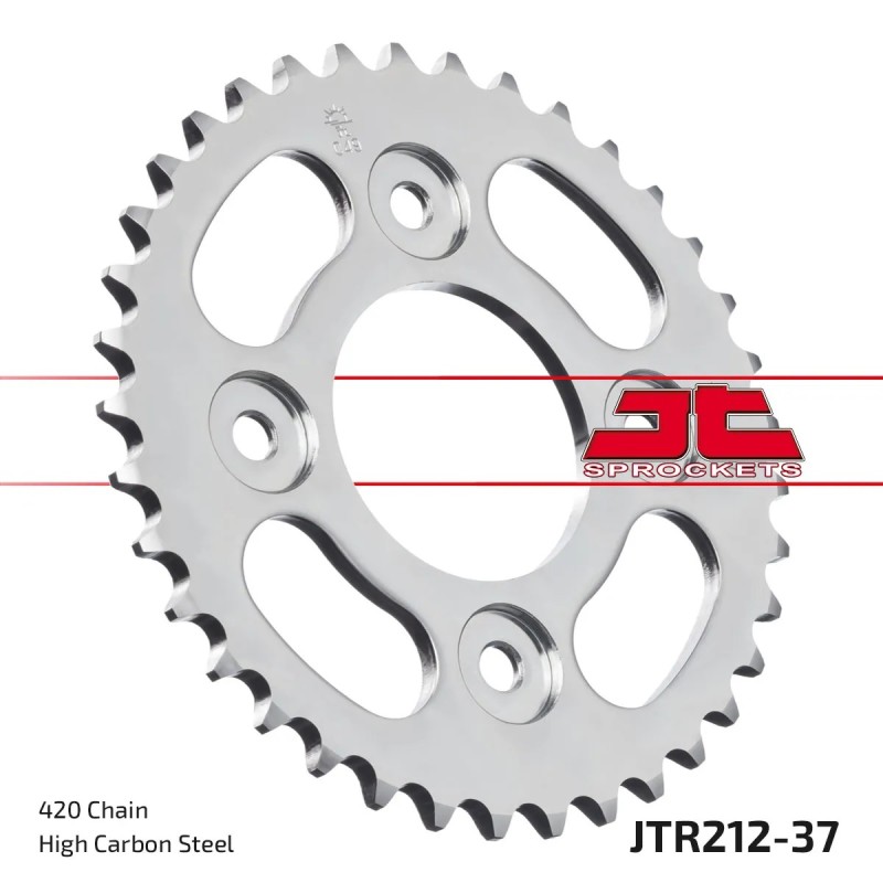 corona moto jt sprockets de acero de 37 dientes jtr212 37