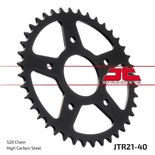 corona moto jt sprockets de acero de 40 dientes jtr21 40