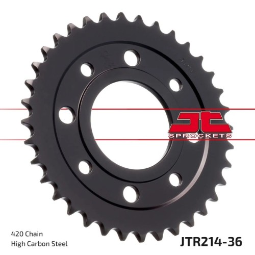 corona moto jt sprockets de acero de 36 dientes jtr214 36