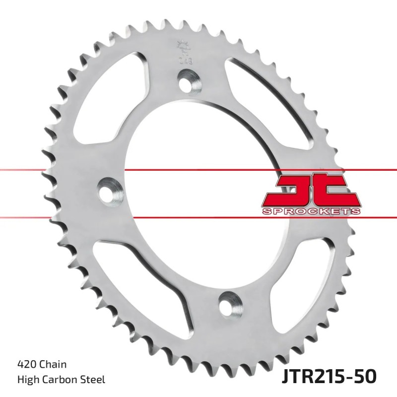 corona moto jt sprockets de acero de 50 dientes jtr215 50