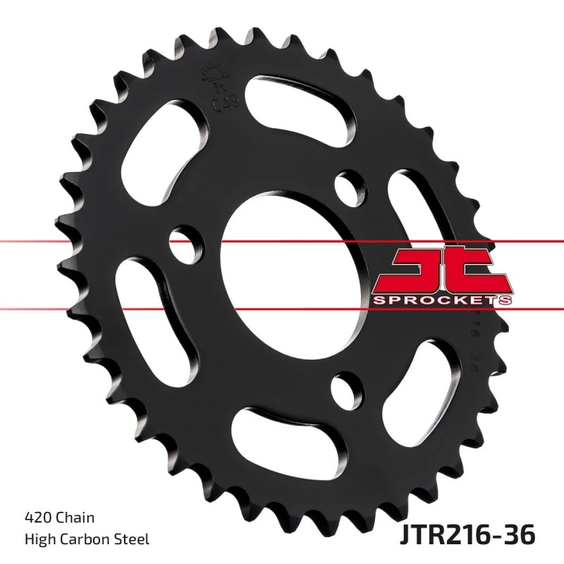 corona moto jt sprockets de acero de 36 dientes jtr216 36