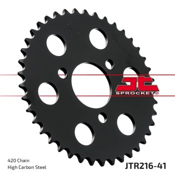 corona moto jt sprockets de acero de 41 dientes jtr216 41