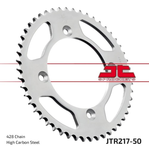 corona moto jt sprockets de acero de 50 dientes jtr217 50