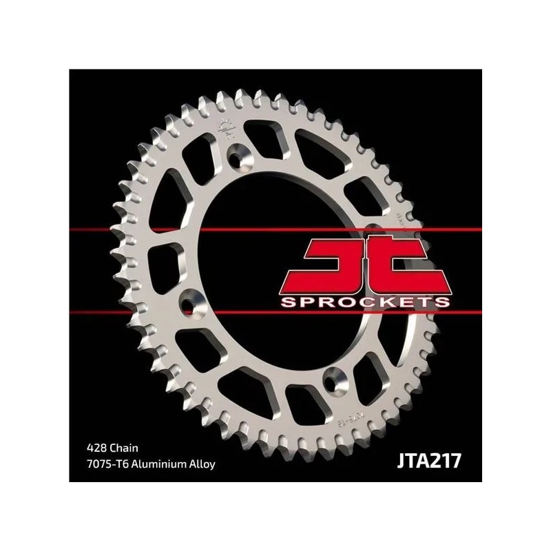 corona moto jt sprockets de aluminio de 56 dientes 21756aljts