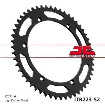 corona moto jt sprockets de acero de 52 dientes jtr223 52