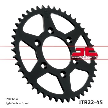 corona moto jt sprockets de acero de 45 dientes jtr22 45