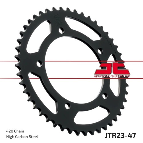 corona moto jt sprockets de acero de 47 dientes jtr23 47