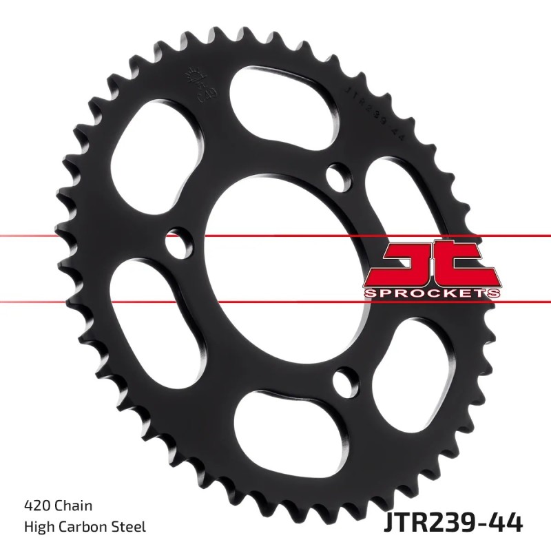 corona moto jt sprockets de acero de 44 dientes jtr239 44