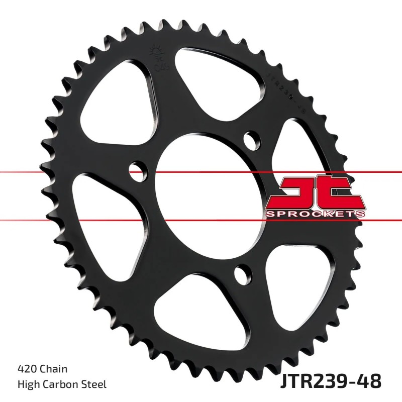 corona moto jt sprockets de acero de 48 dientes jtr239 48
