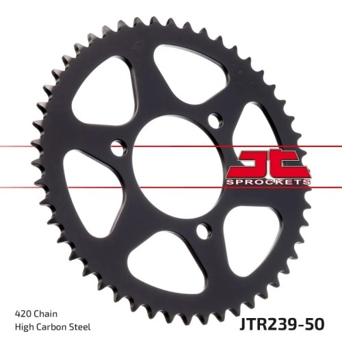 corona moto jt sprockets de acero de 50 dientes jtr239 50