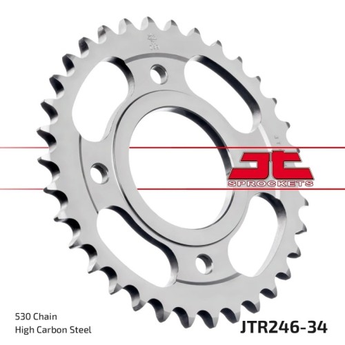 corona moto jt sprockets de acero de 34 dientes jtr246 34