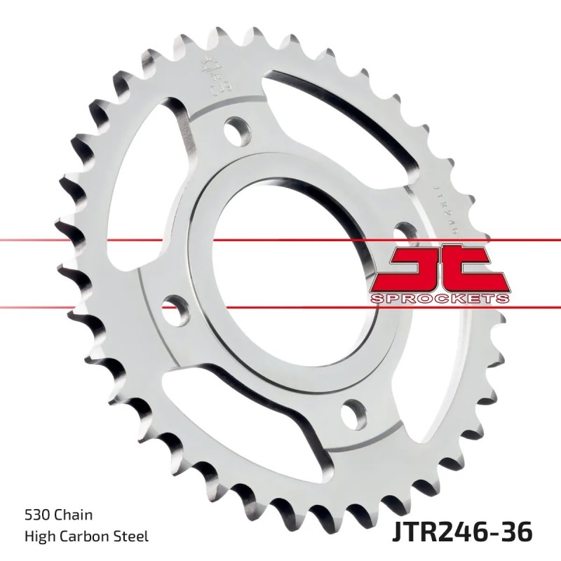 corona moto jt sprockets de acero de 36 dientes jtr246 36