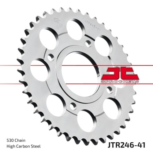 corona moto jt sprockets de acero de 41 dientes jtr246 41