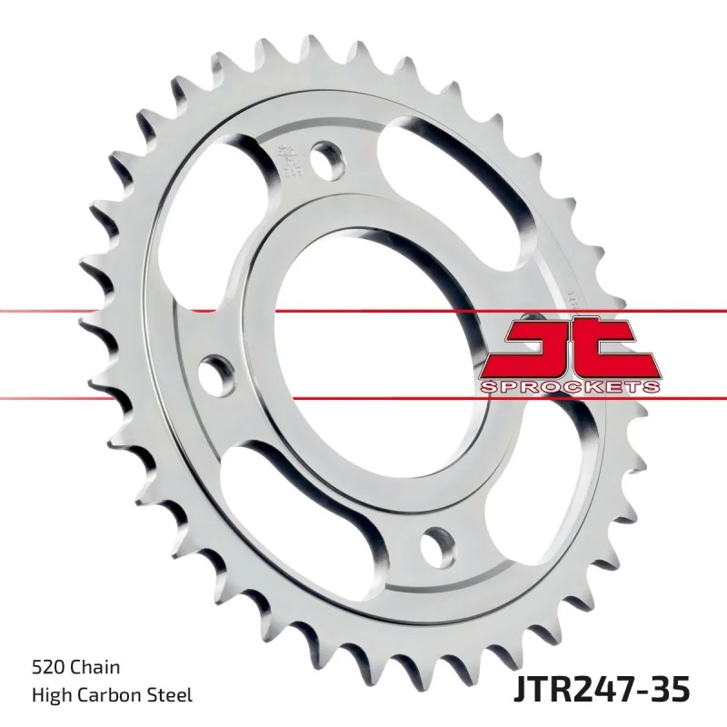 corona moto jt sprockets de acero de 35 dientes jtr247 35